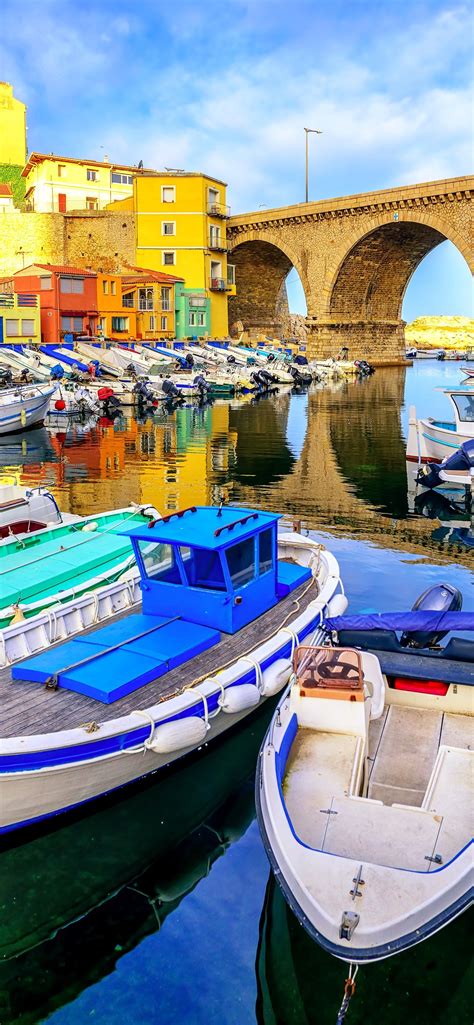 Fonds D Cran France Marseille Bateaux C Te Pont X Uhd K Image