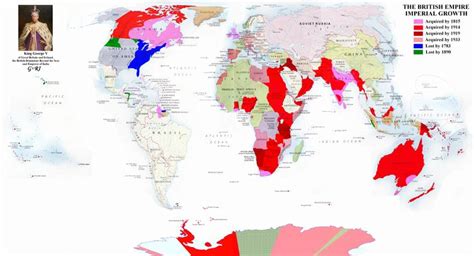 Map ••british Empire•• 1815 1933 Growth Via Atlasofbritempire Com • 72dpi 42x23 3072 X