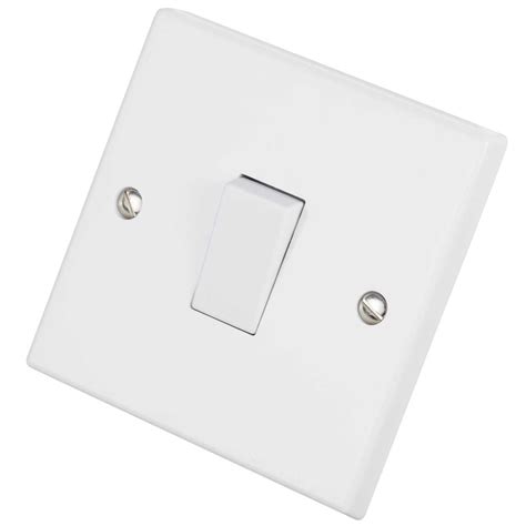 Volex A Gang Way Light Switch White Vx Cef