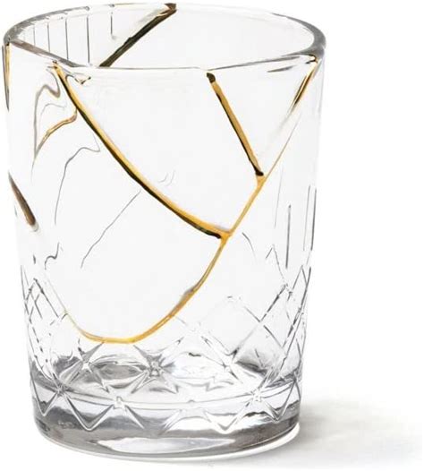 Amazon Seletti Kintsugi Glass Set 2 Mixed Drinkware Sets