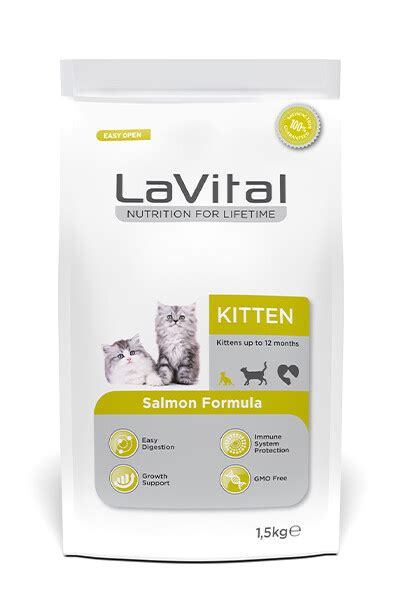 Lavital Yavru Kuru Kedi Mamas Kitten Somonlu Kg