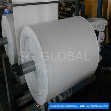 GRS SGS Approved Manufacturer Plastic Polypropylene Woven Fabric Roll