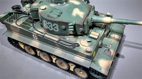 RC Panzer Tiger 1 S33 Heng Long 1 16 Rauch Sound Stahlgetriebe BB IR