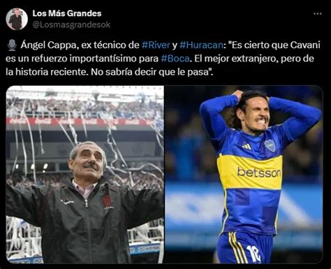 La Contundente Declaración De Un Ex Entrenador De River Sobre Cavani