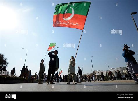 February Peshawar Peshawar Pakistan Supporters Of Imran