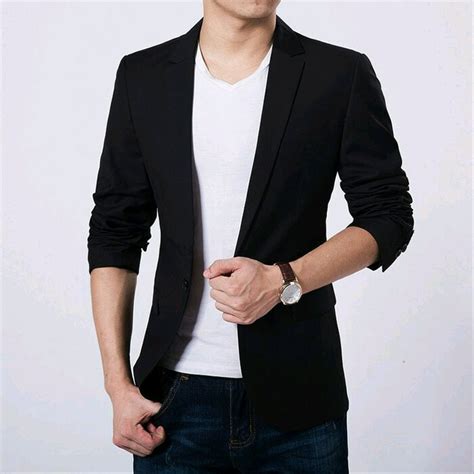 Jual Jas Blazer Pria Full Black Casual Di Lapak Khalifa Fashion Khalifa Fashion