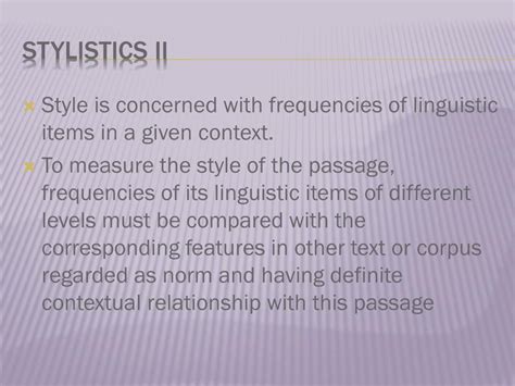 Ppt Stylistics Ii Powerpoint Presentation Free Download Id 2742283