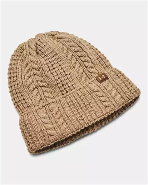 Under Armour Canada Womens Ua Halftime Cable Knit Beanie