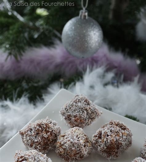 Truffes L G Res Chocolat Banane Noix De Coco La Salsa Des Fourchettes