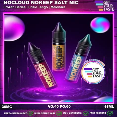 Jual Liquid Nocloud Nokeep Salt Nic Ml Saltnic By Sarang X Vape