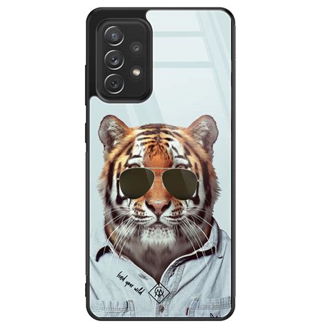 Samsung Galaxy A52 Glazen Hardcase Tijger Wild Casimoda Nl