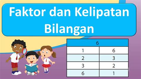 Faktor Dan Kelipatan Bilangan Matematika Kelas Youtube