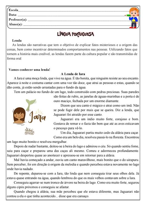 Atividades Sobre Conto 4 Ano
