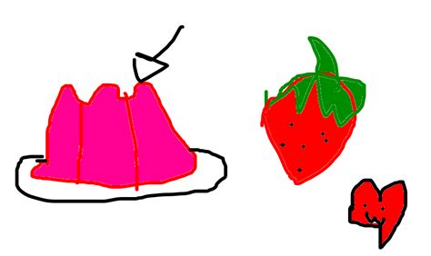 Gelatina De Morango Desenho De Ursinhopimbao Gartic