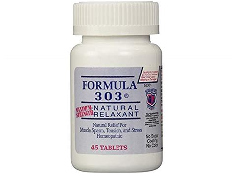 Formula 303 Natural Relaxant Tablets