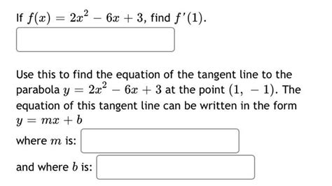 Solved If F X 2x2 6x 3 Find F 1 Use This To Find