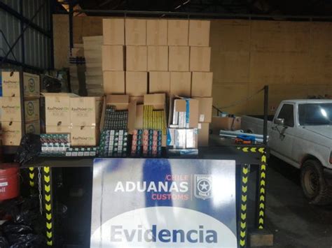 Aduanas de Osorno incauta más de 50 mil cajetillas de cigarrillos