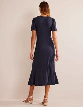 Flippy Jersey Midi Dress XXX Navy Boden EU