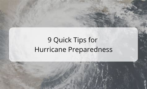 9 Quick Tips for Hurricane Preparedness | D.A. Lamont