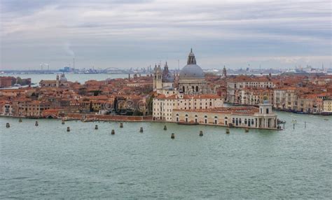 Aerial View of Piazza San Marco and Landmarks of, Venice, Italy Stock ...