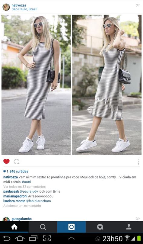 Vestido E Tênis Branco - vestido com tenis branco | Vestido com tênis, Vestidos, Tenis branco