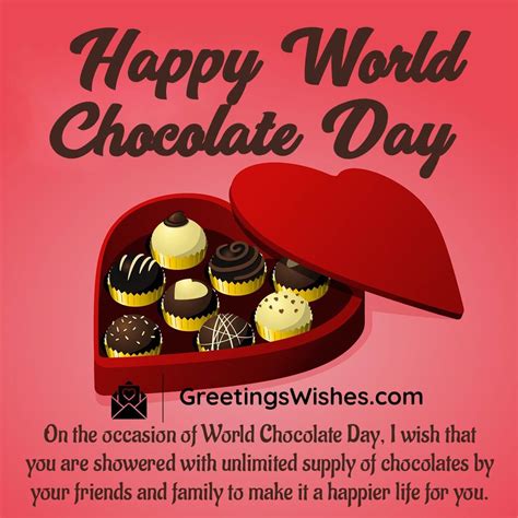 World Chocolate Day Wishes Messages Th July Greetings Wishes