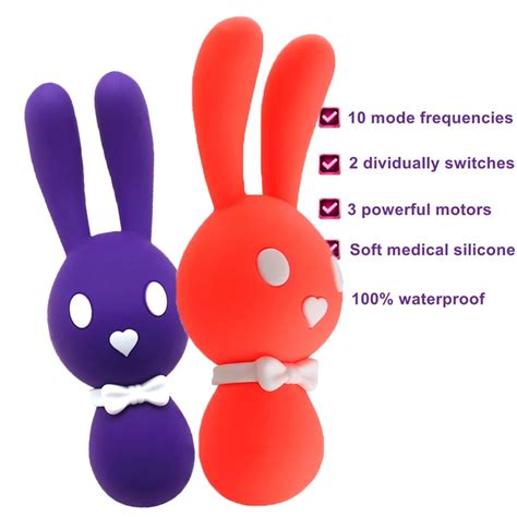 10 Mode Silicone Rabbit Vibrating Eggs Poweful Female Clitoris G Spot