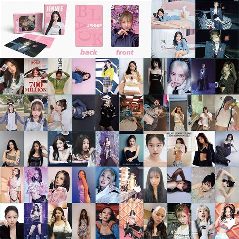 Kpop Blackpink Jennie Photo Cards 54pcs Jennie Lomo Cards Photocards