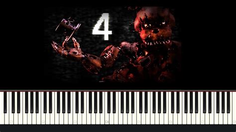 Five Nights At Freddys 4 Song I Got No Time Piano Tutorial By