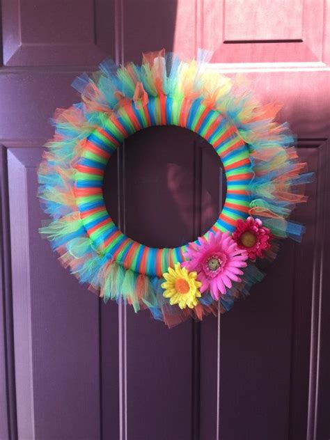 Tulle Door Wreath By Tullebystephanie On Etsy Wreaths Door Wreaths