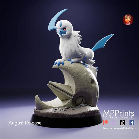 Pokemon Fan Made Absol Figure Mypokeprints 3D Printed Etsy