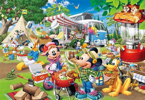 Tenyo Japan Jigsaw Puzzle Disney Camping Plazajapan