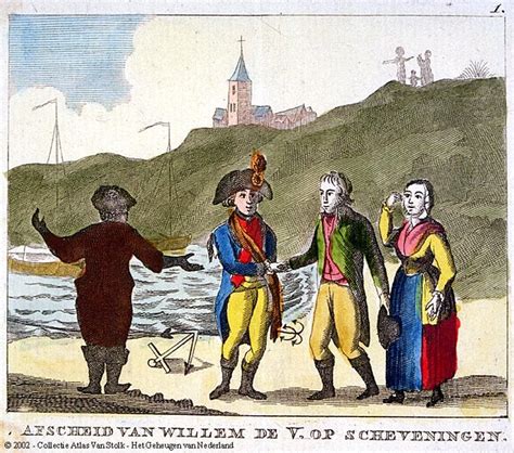 Het Vertrek Van Willem V Van Scheveningen De Prins Vlucht Naar