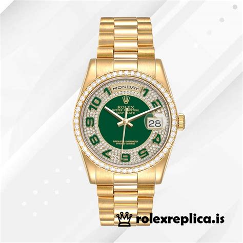 Rolex Day Date Rolex Calibre Men S Green Dial