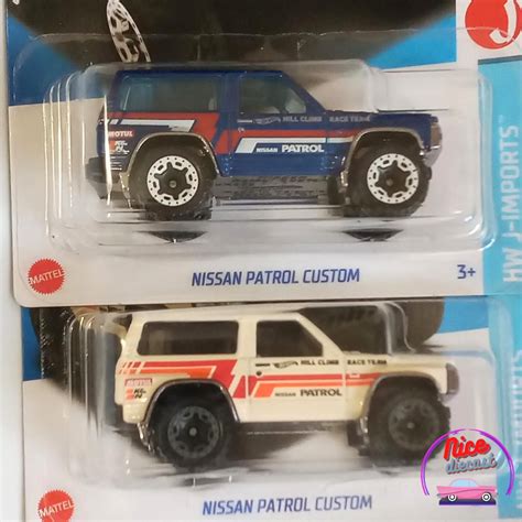 Hot Wheels 2 Minis Nissan Patrol Azul E Branco Shopee Brasil