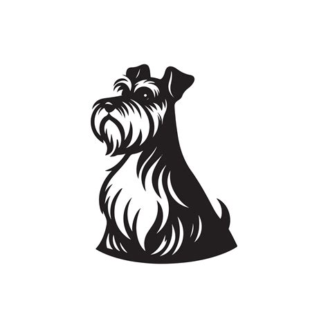 Loyal Schnauzer Silhouette For Professional Pet Care Business Branding