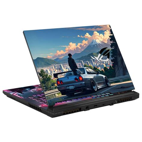 shop skyline racer vibes laptop skin  asus buy