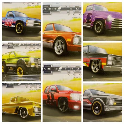 HOT WHEELS CHEVY TRUCK 100th YEAR ANNIVERSARY SET SILVERADO And Other PICKUPS Shopee Malaysia