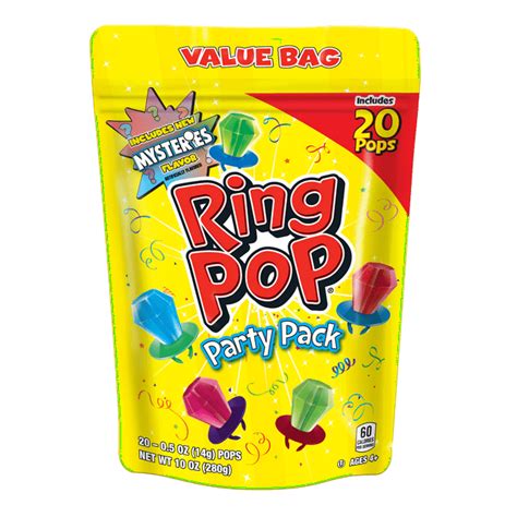 Ring Pop Individually Wrapped Bulk Lollipop Variety Party Pack 20