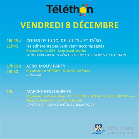 Telethon D Cembre Franqueville Saint Pierre Franqueville