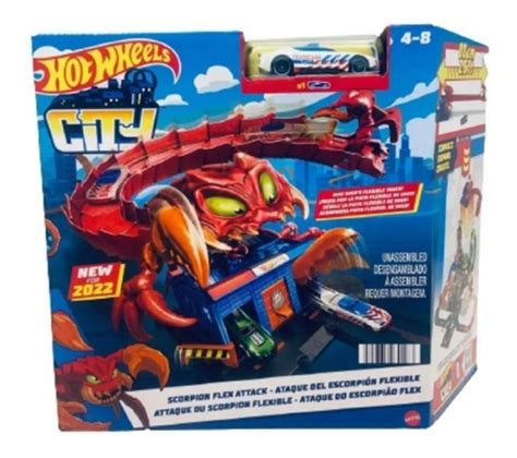 Hot Wheels City Pista Ataque Do Escorpião Flex Mattel Hdr32 Parcelamento sem juros