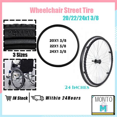 20 22 24 X1 3 8 Wheelchair Tire Replacement Polyurethane Solid Tire