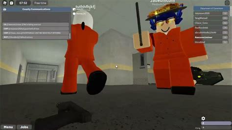 Massive Jail Assault Roblox County Jail Rp Youtube