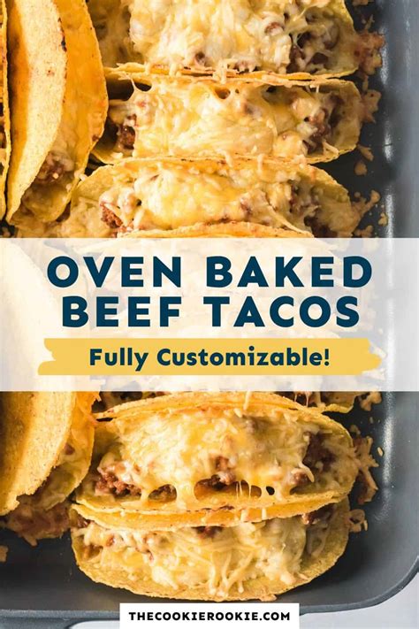 Baked Ground Beef Taco Recipe The Cookie Rookie®