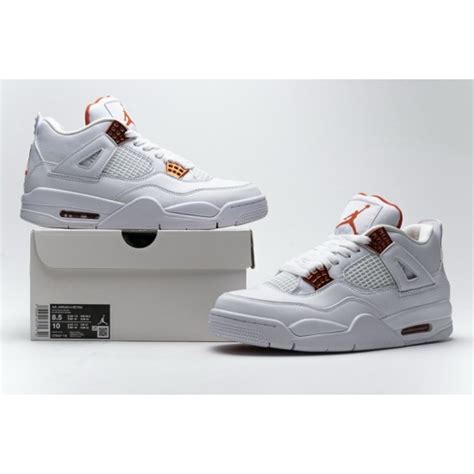 Hot Air Jordan 4 Retro Metallic Orange White Orange Ct8527 118 Air