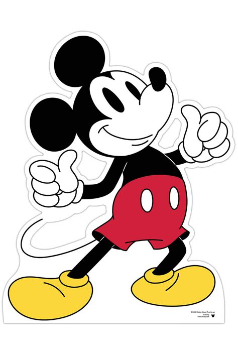 Mickey Mouse Thumbs Up Cardboard Cutout Official Disney Standup