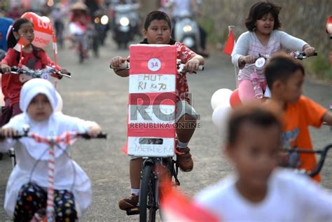 Lomba Sepeda Hias Meriahkan Perayaan Hut Kemerdekaan Republika Online