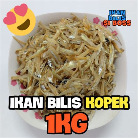 Ikan Bilis Kopek Sabah 1KG Gred AA Shopee Malaysia