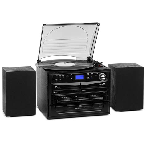 auna 388 DAB Chaîne stéréo platine vinyle CD K7 Bluetooth FM DAB USB