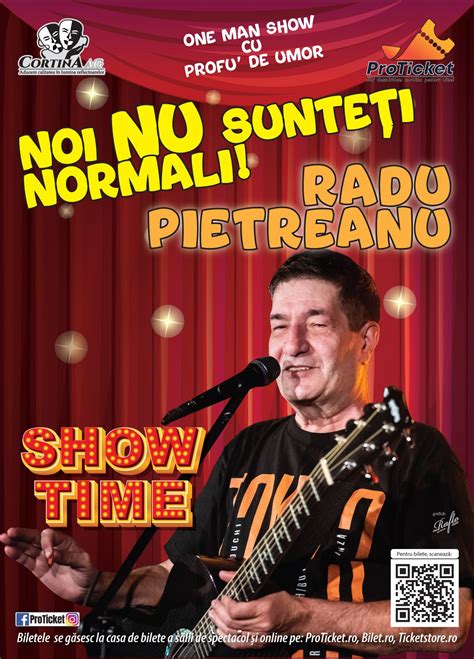 Bilete Radu Pietreanu Noi Nu Sunteti Normali Iasi Stand Up